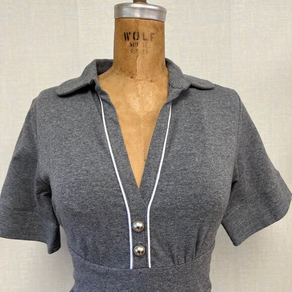 NWT Deadstock 2000s Suzabelle Designer Short Sleeve Floral Dress - Picture 2 of 5